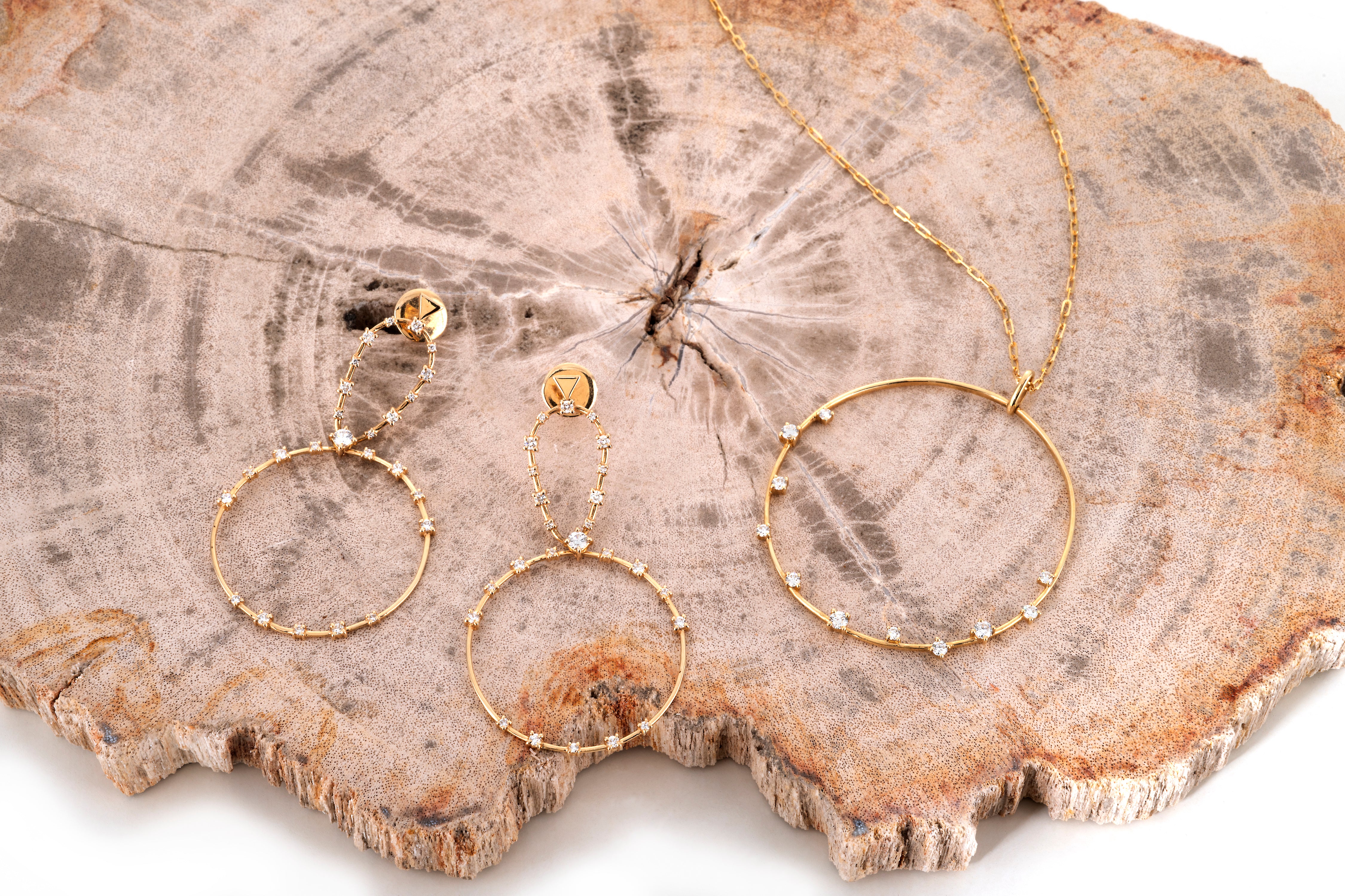 Celestial Hoop Earrings