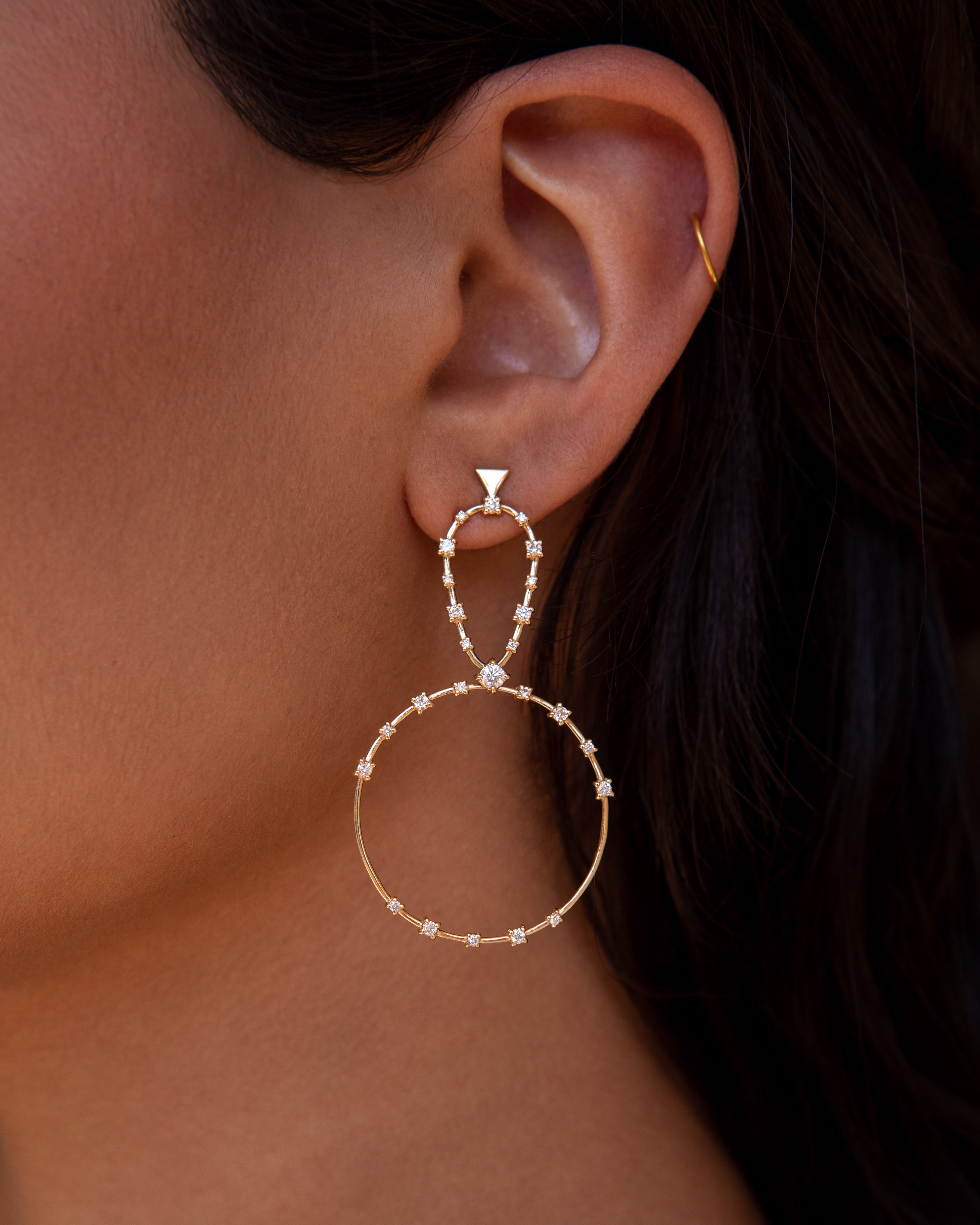 Celestial Hoop Earrings