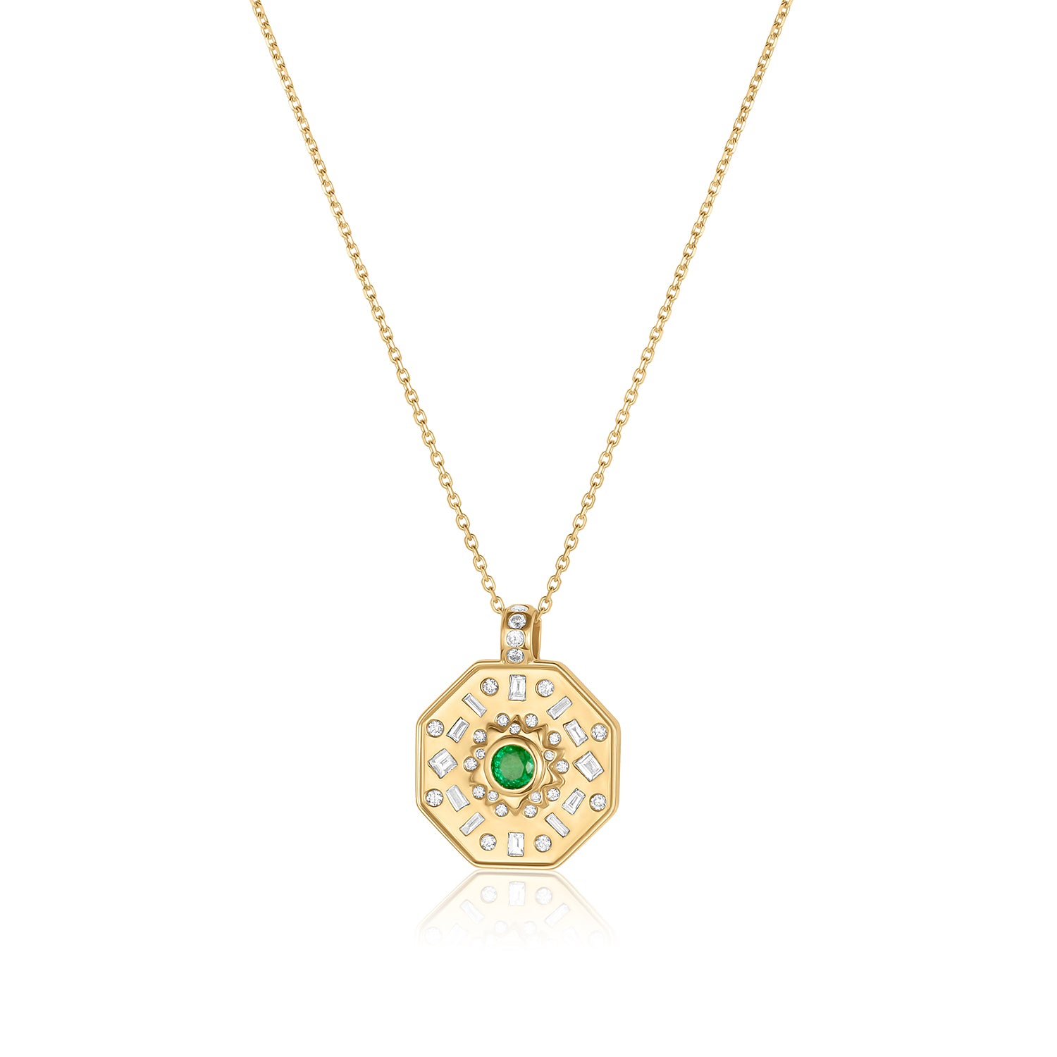 Sweet Emerald Infinity Pendant (Mini)