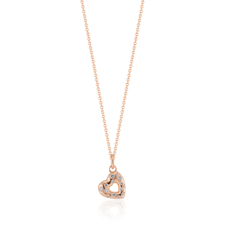 Mini Ridge Heart Charm Pendant Necklace | Silver Plated Necklaces | Missoma