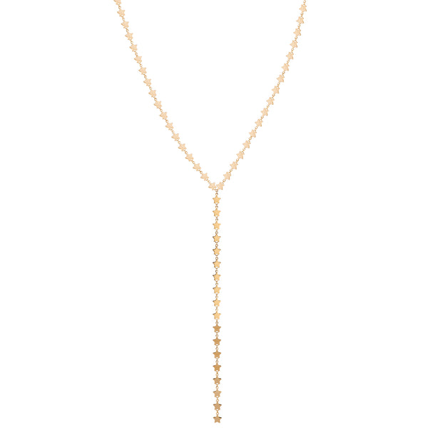 Golden Star Lariat Necklace