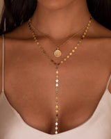 Golden Star Lariat Necklace